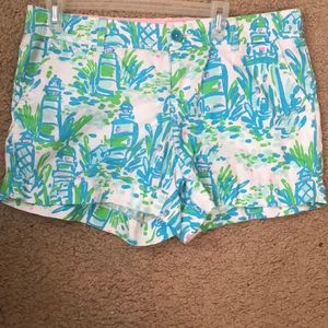 Lilly Pulitzer Callahan short teal and green
